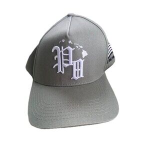 Plus One Hawaii NWOT Embroidered Hawaiian Quilt Flag Adjustable Cap Hat